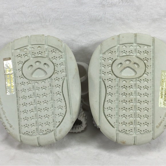 Build A Bear Skechers Shoes White Faux Leather Glitter Heart Charm - Picture 5 of 8